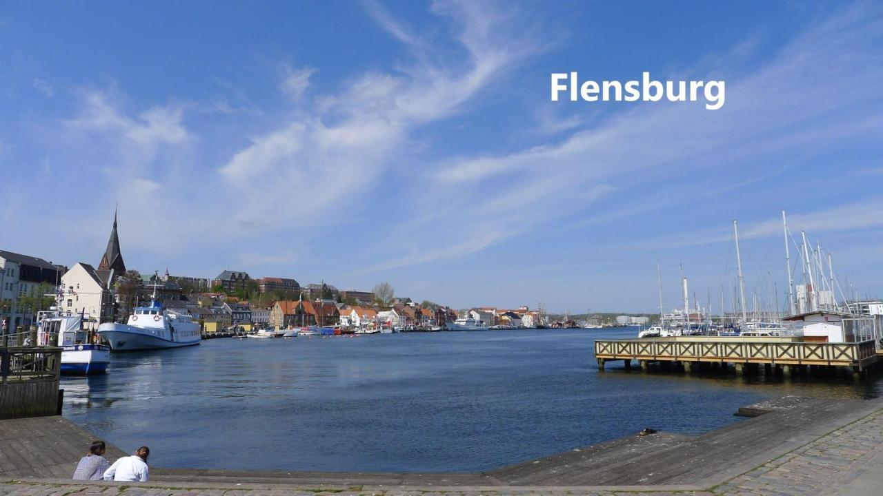 Seeblick I - Geraeumige 90Qm - Ganzes Haus - 50M Zum Naturstrand - Mit Terrasse Und Grossem Garten - Kueche Neu Glücksburg Eksteriør bilde